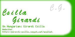 csilla girardi business card